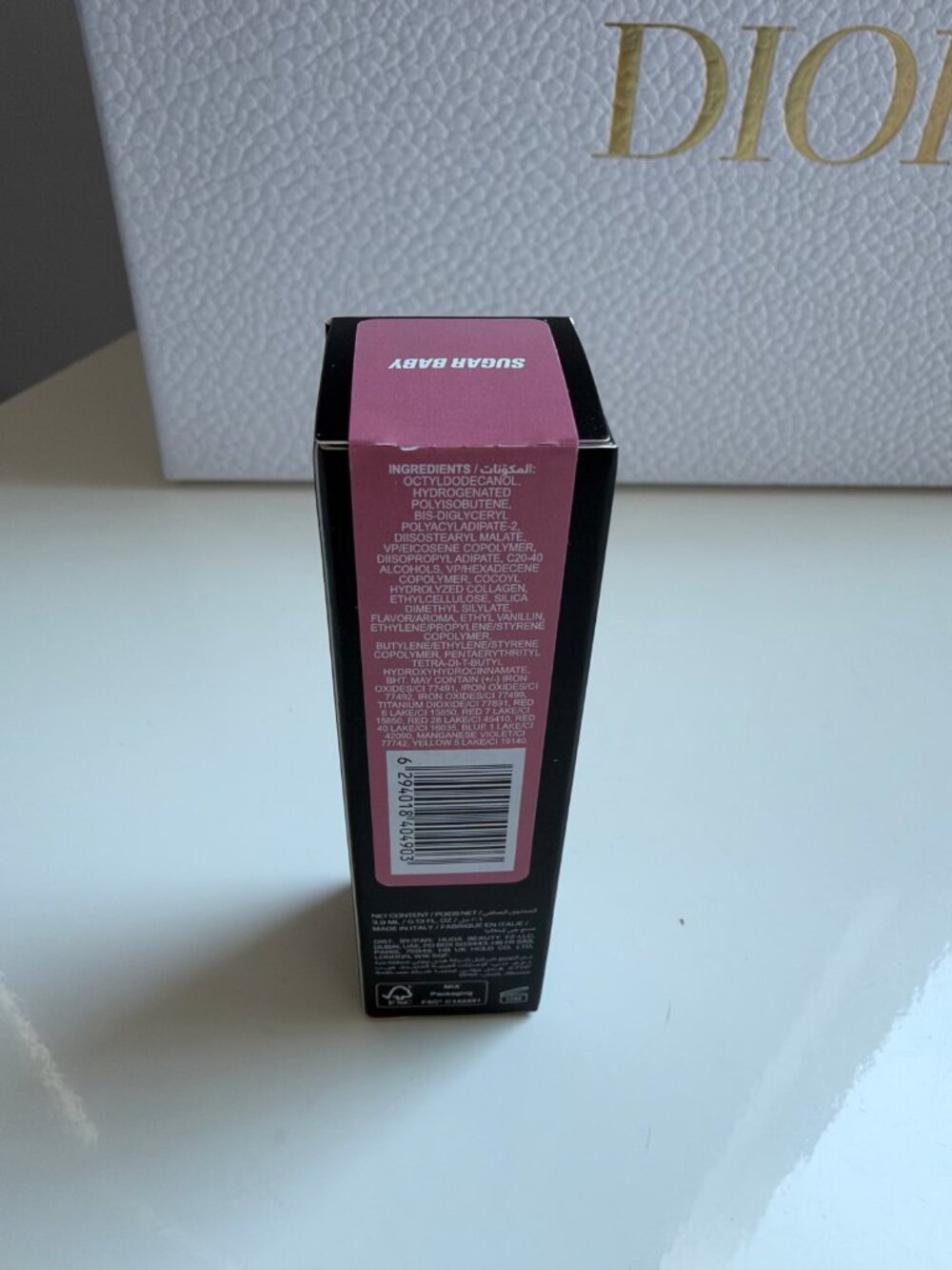 Huda Beauty FauxFiller Extra Shine Lip Gloss Sugar Baby | New & Sealed